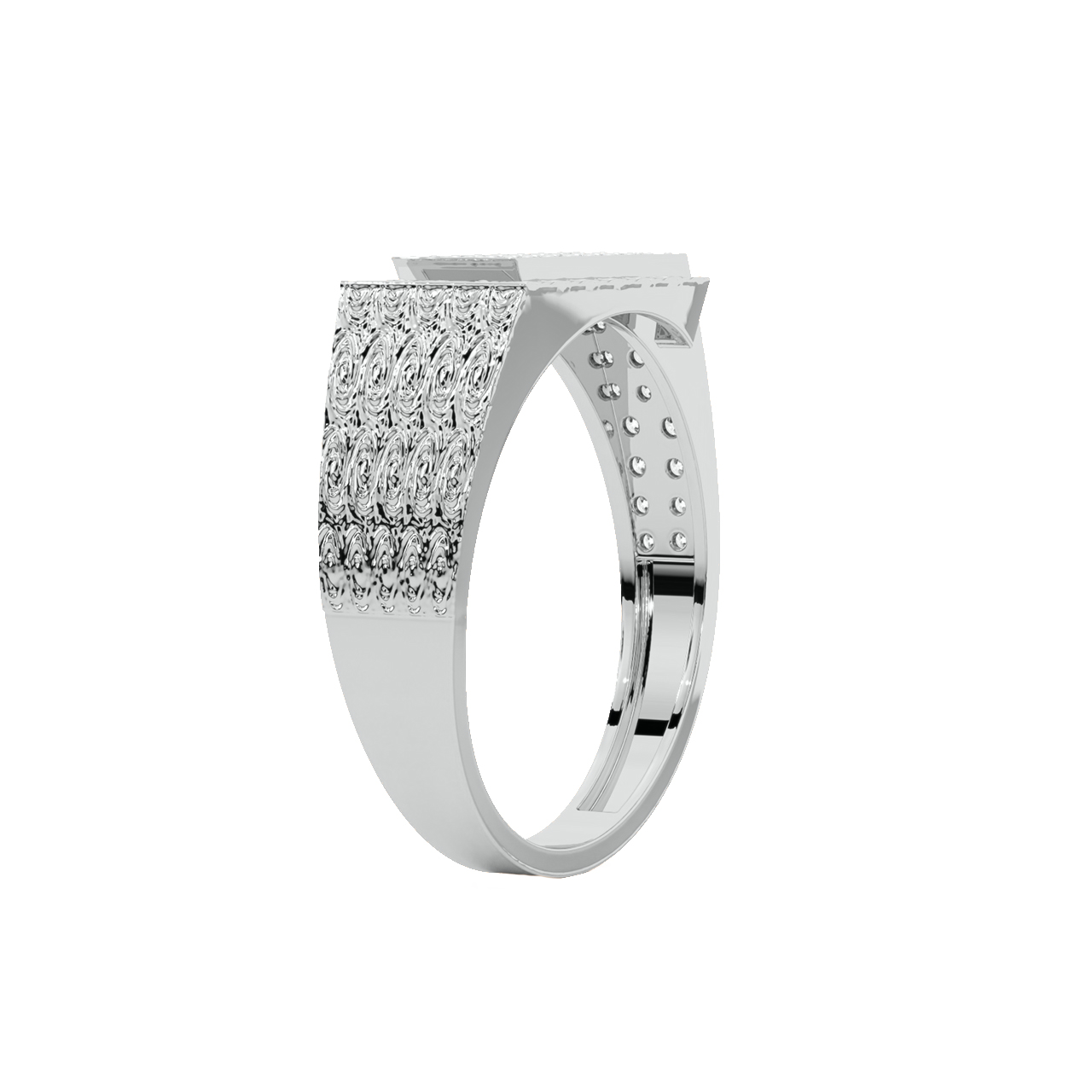 Garry Round Diamond Ring For Him